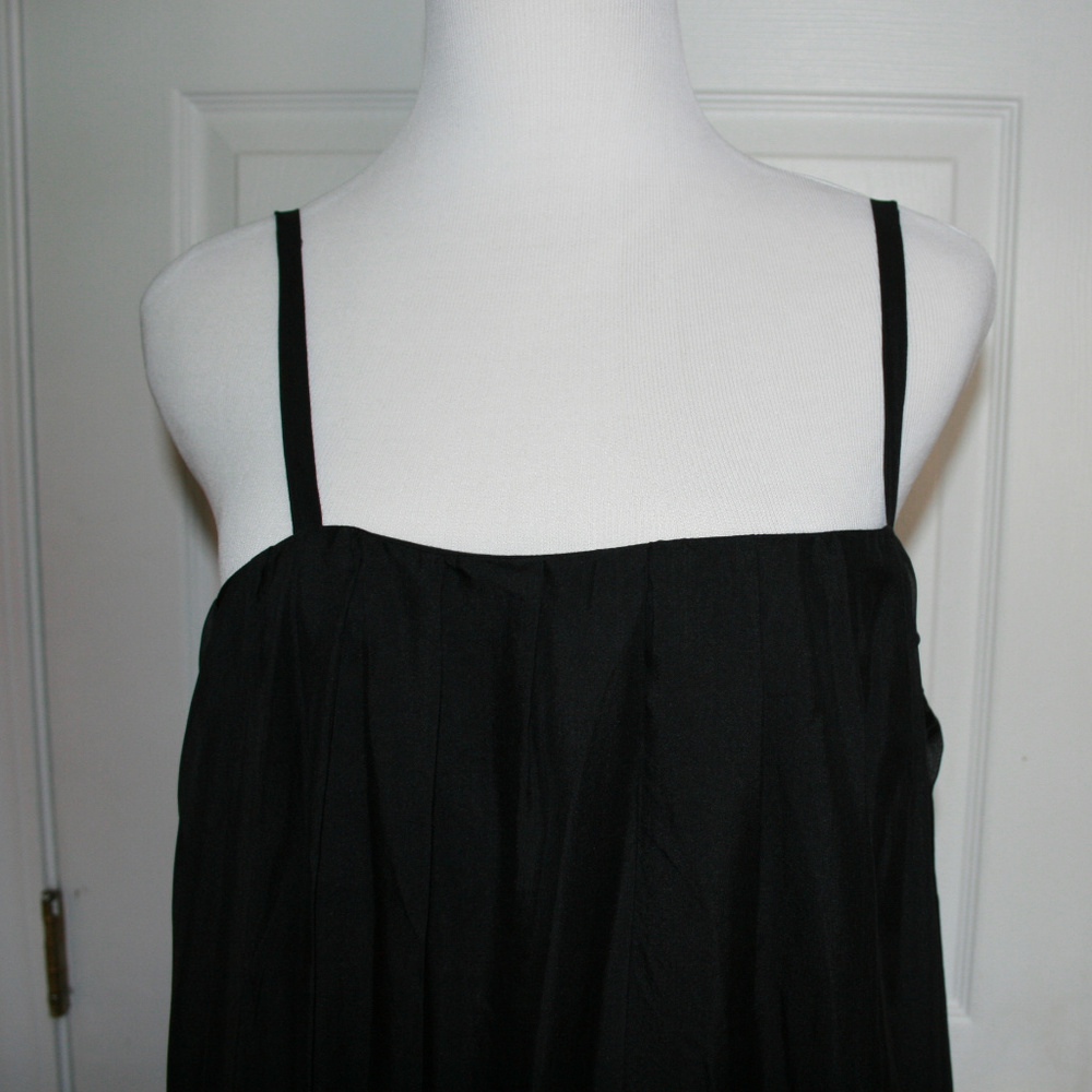 ELM DESIGN BLACK BALLOON SILK DRESS SIZE 3
